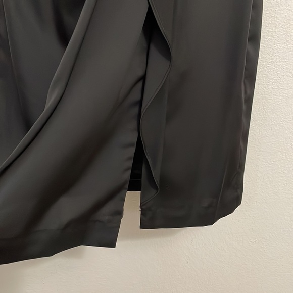 Maxandcleo Black Ruffle Side Dress w/ slit front - Picture 4 of 9